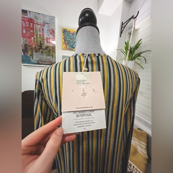 🐠PAN🐠 Striped Shift Dress / Size Small - Picture 7 of 8